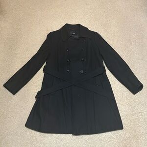 a.n.a. double-breasted long coat